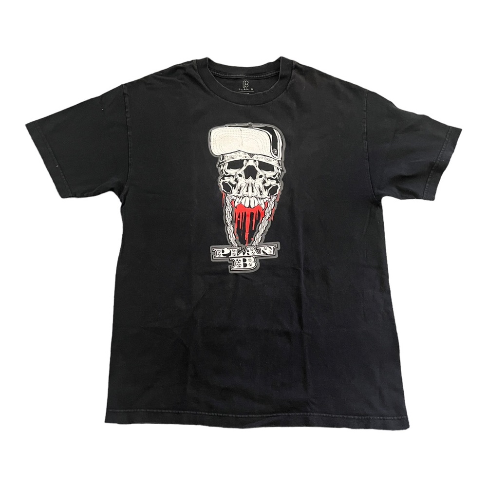 Mens Black  Plan B  T-Shirt  Size Large